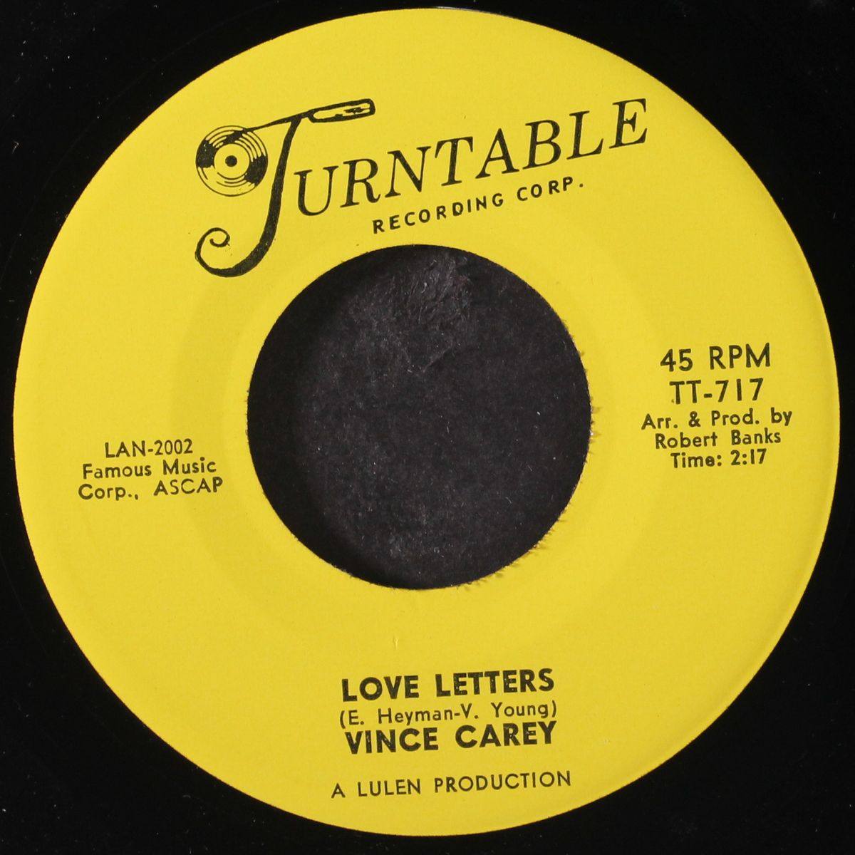 first glance romance / love letters by VINCE CAREY