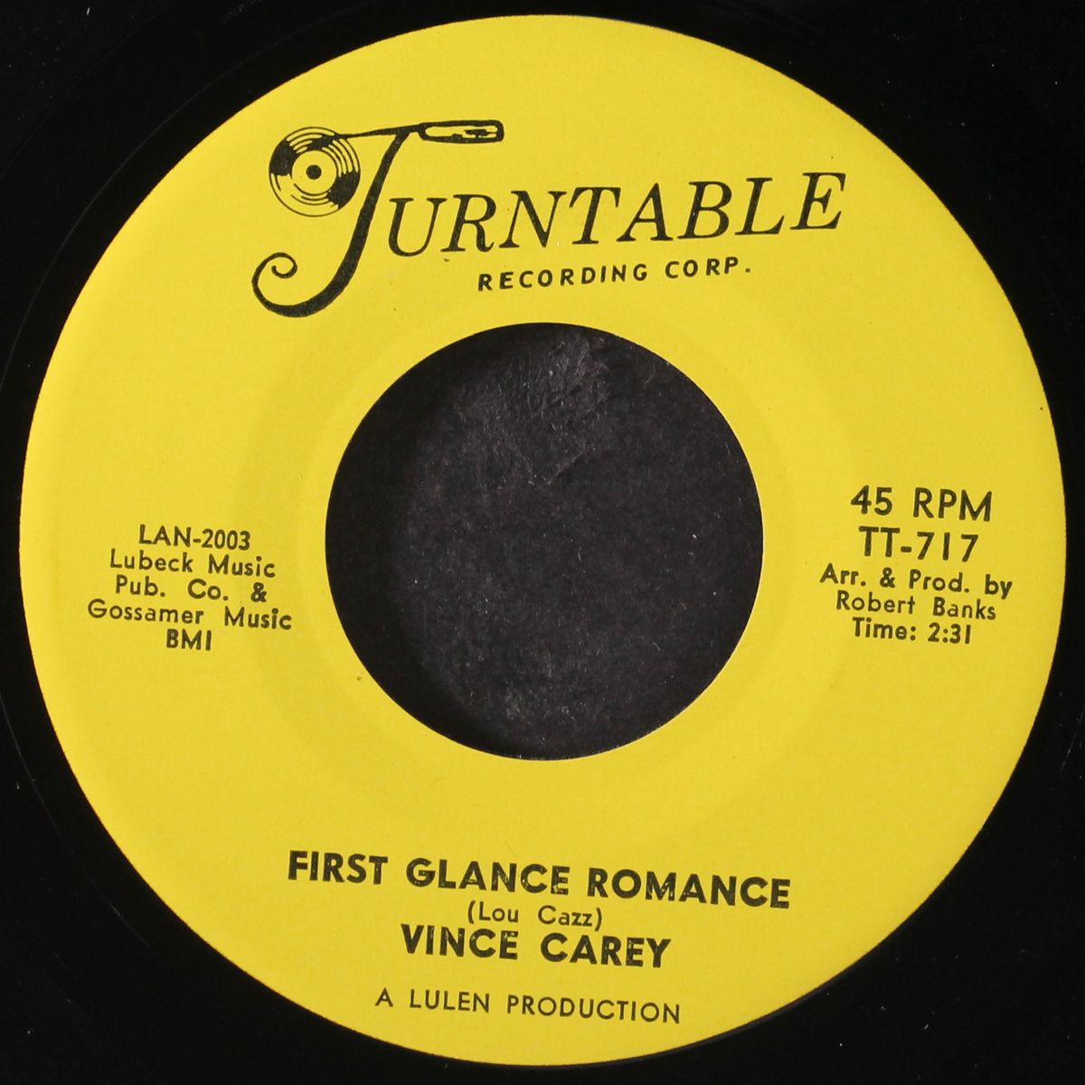 first glance romance / love letters by VINCE CAREY