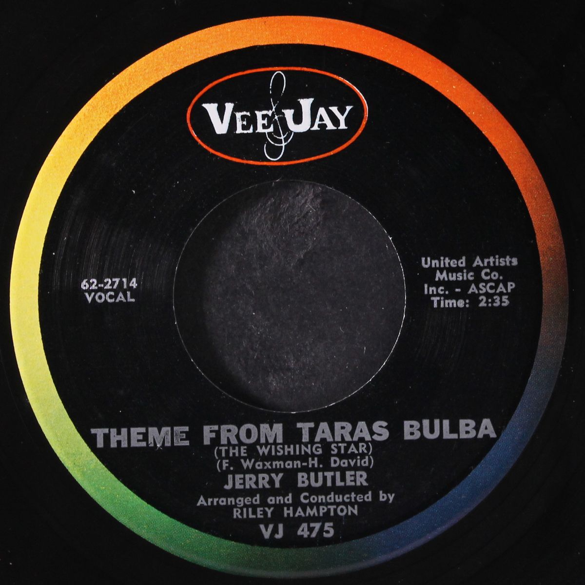 you go right through me / theme from taras bulba by JERRY BUTLER
