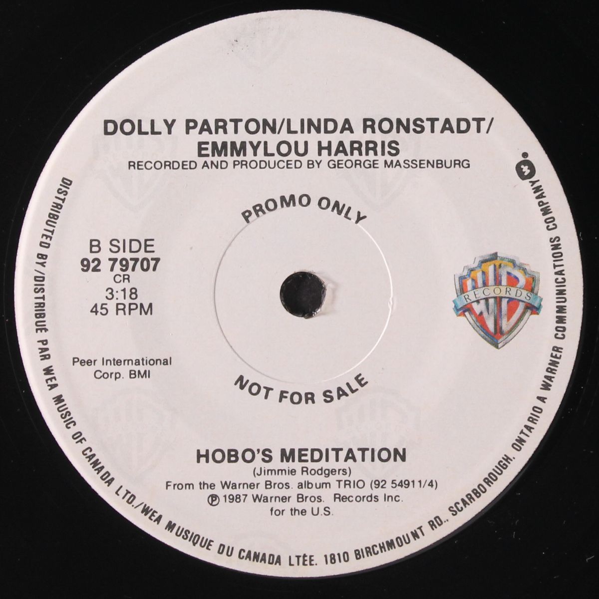 wildflowers / hobo's meditation by DOLLY PARTON / RONSTADT / HARRIS