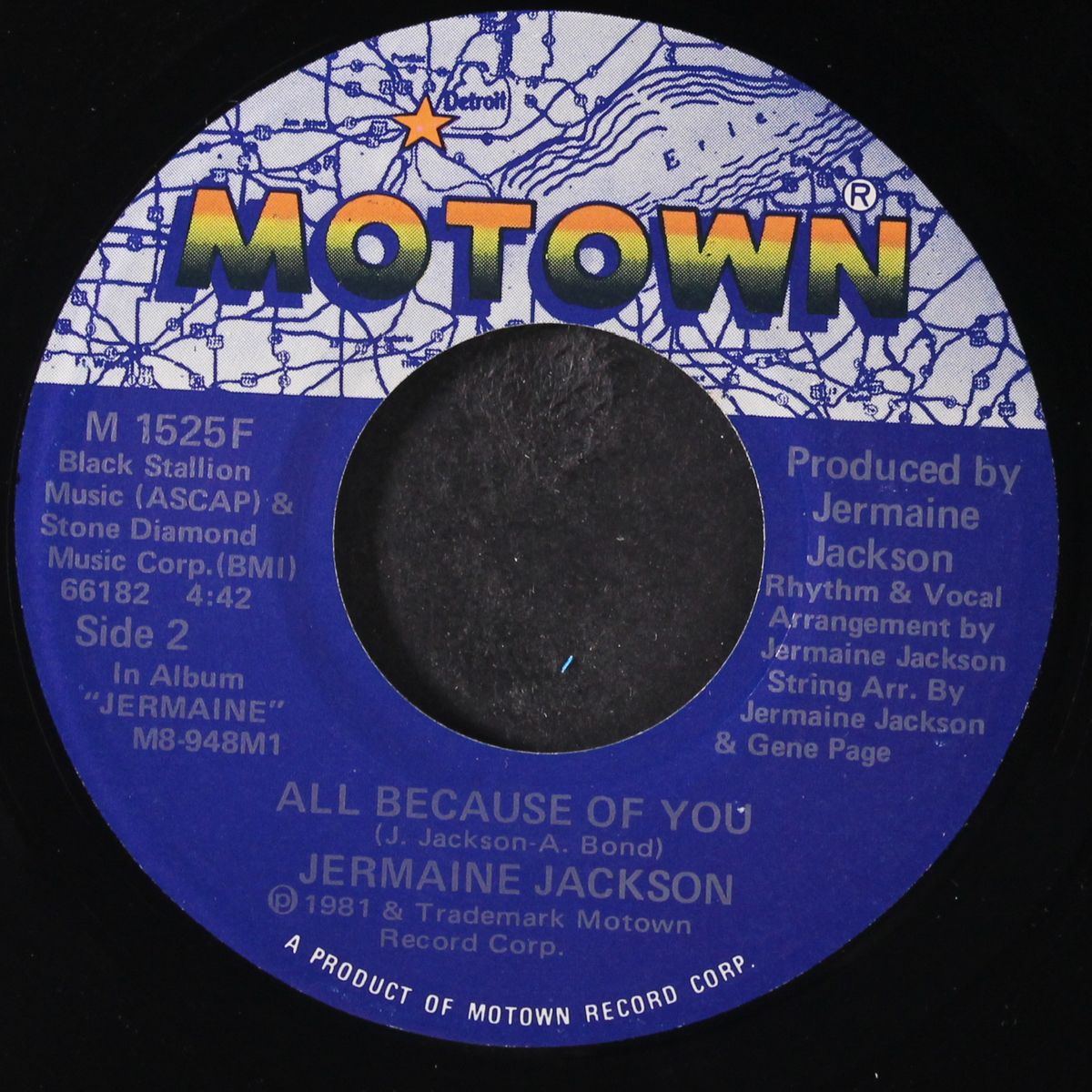 i'm just too shy / all because of you by JERMAINE JACKSON
