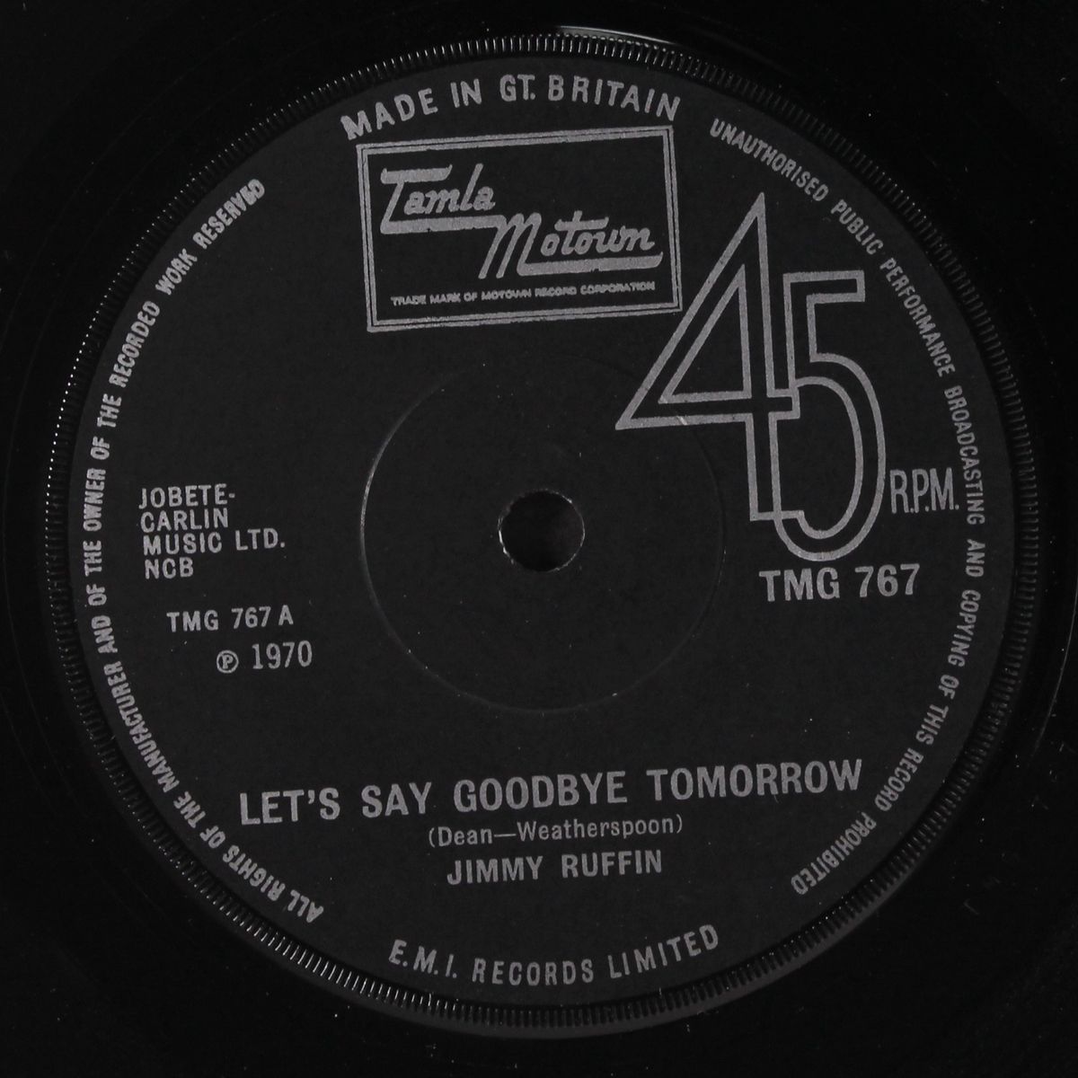 let's say goodbye tomorrow by JIMMY RUFFIN