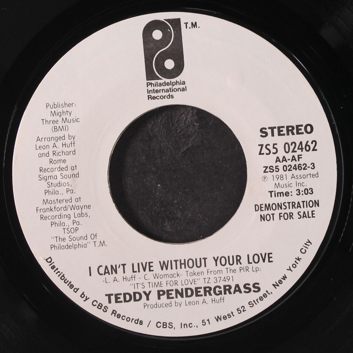 i can't live without your love by TEDDY PENDERGRASS