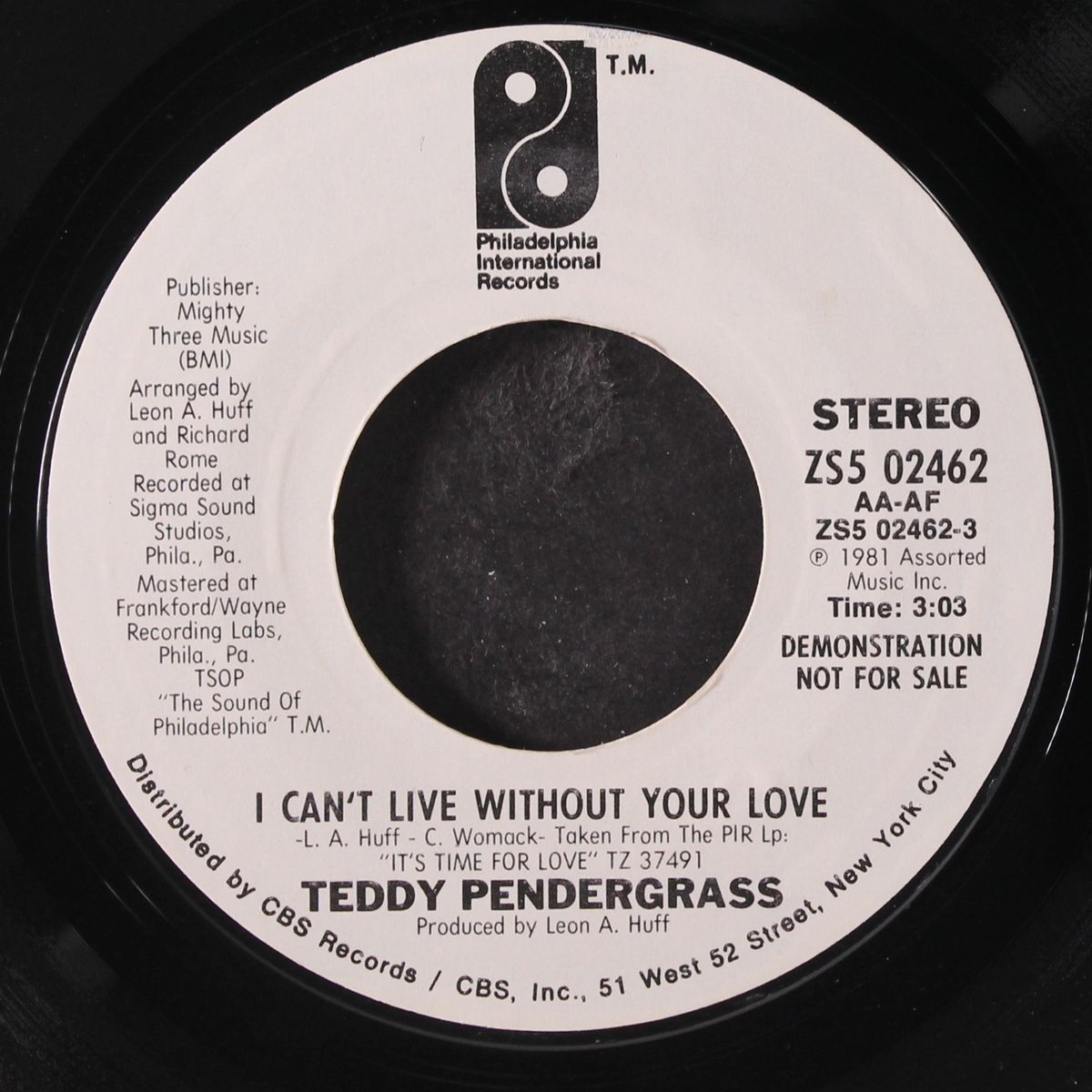 i can't live without your love by TEDDY PENDERGRASS