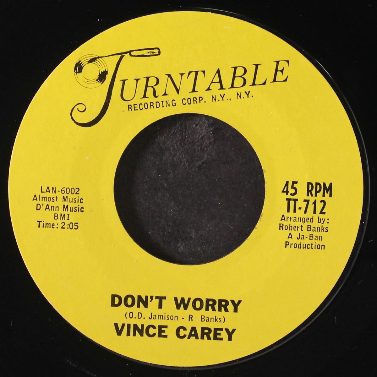 don't worry / hullaballoo by VINCE CAREY