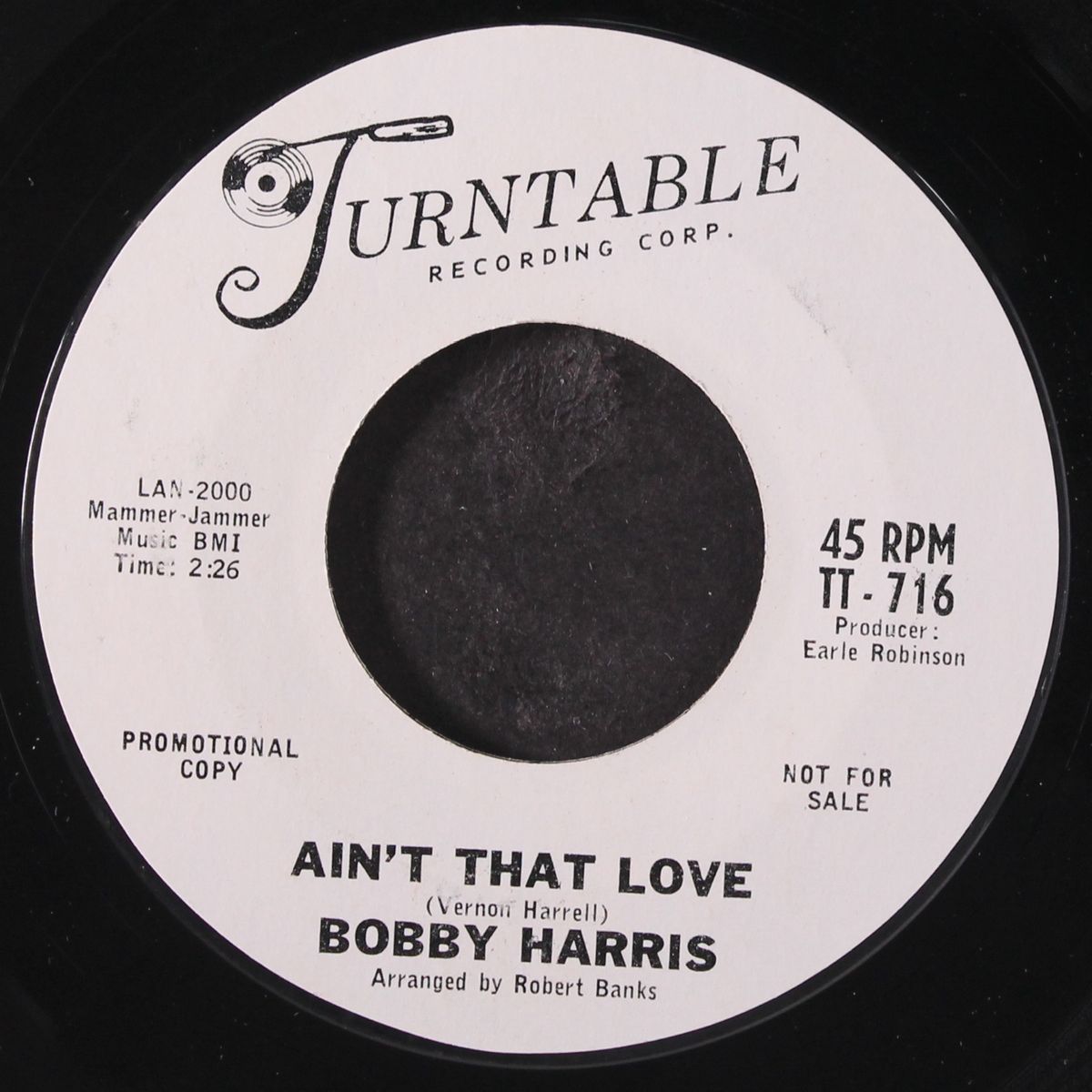 ain't that love / lonely intruder by BOBBY HARRIS