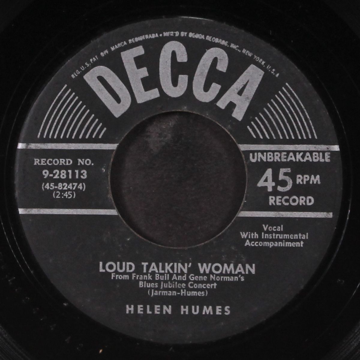 they raided the joint / loud talkin' woman by HELEN HUMES