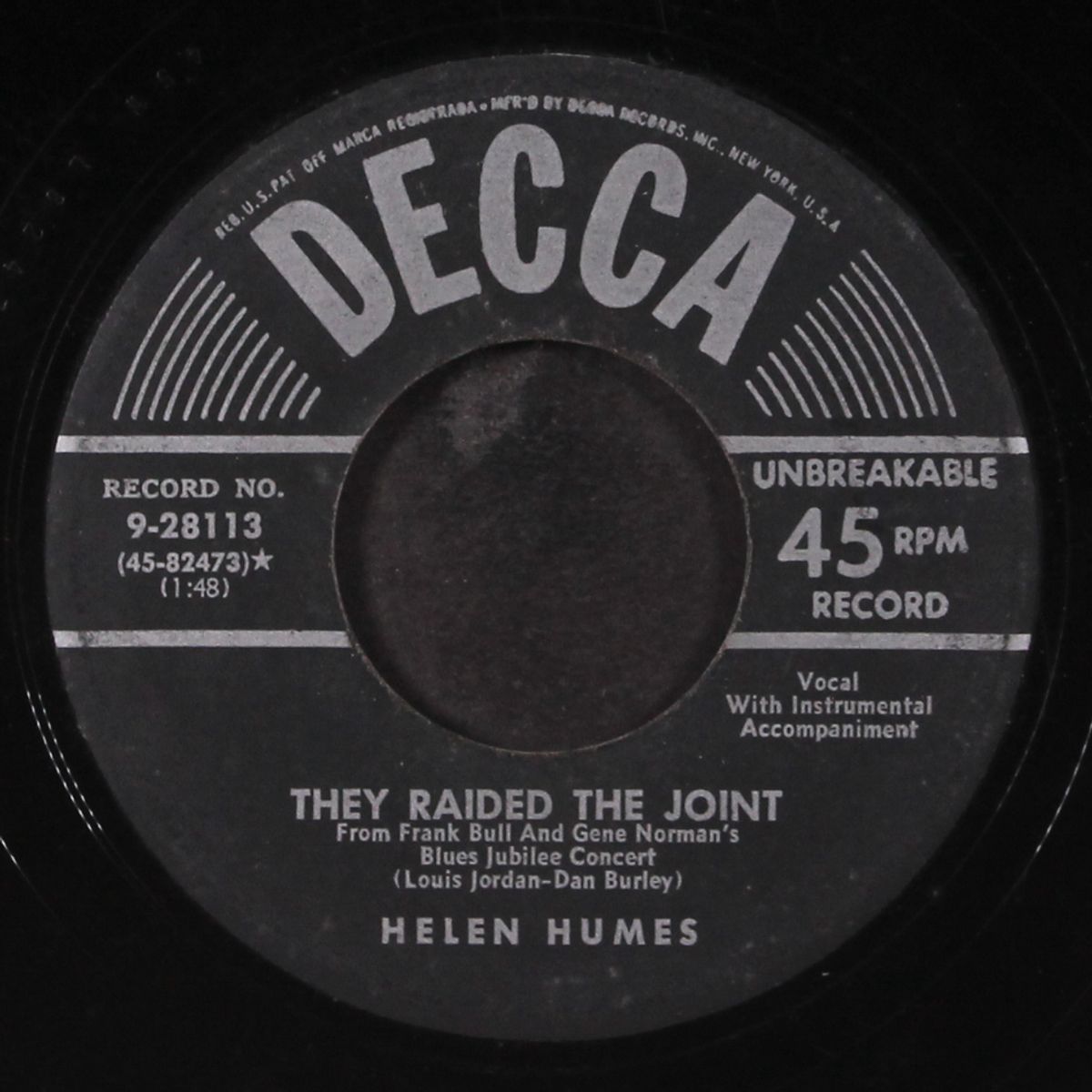 they raided the joint / loud talkin' woman by HELEN HUMES