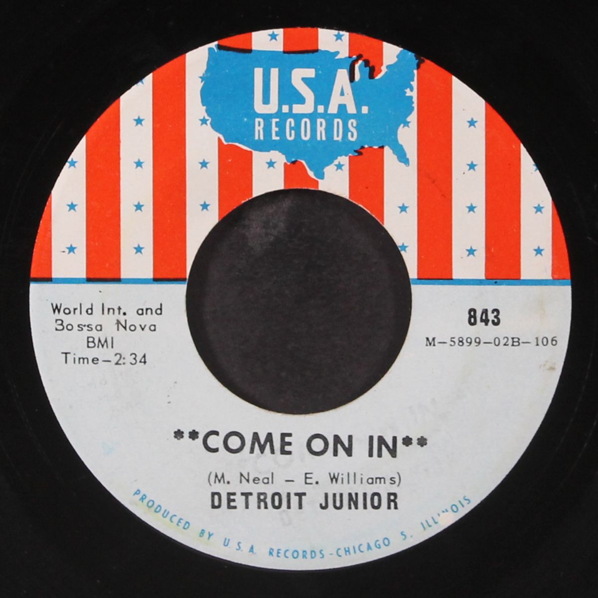 come on in / all through with love by DETROIT JUNIOR