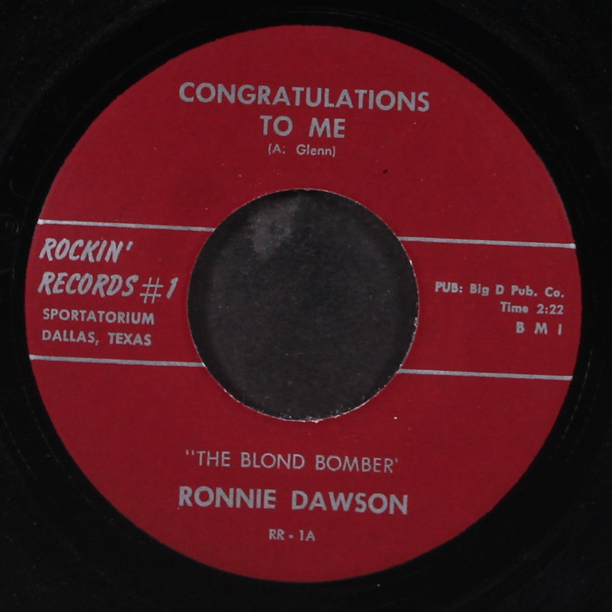 rockin' bones / congratulations to me by RONNIE DAWSON