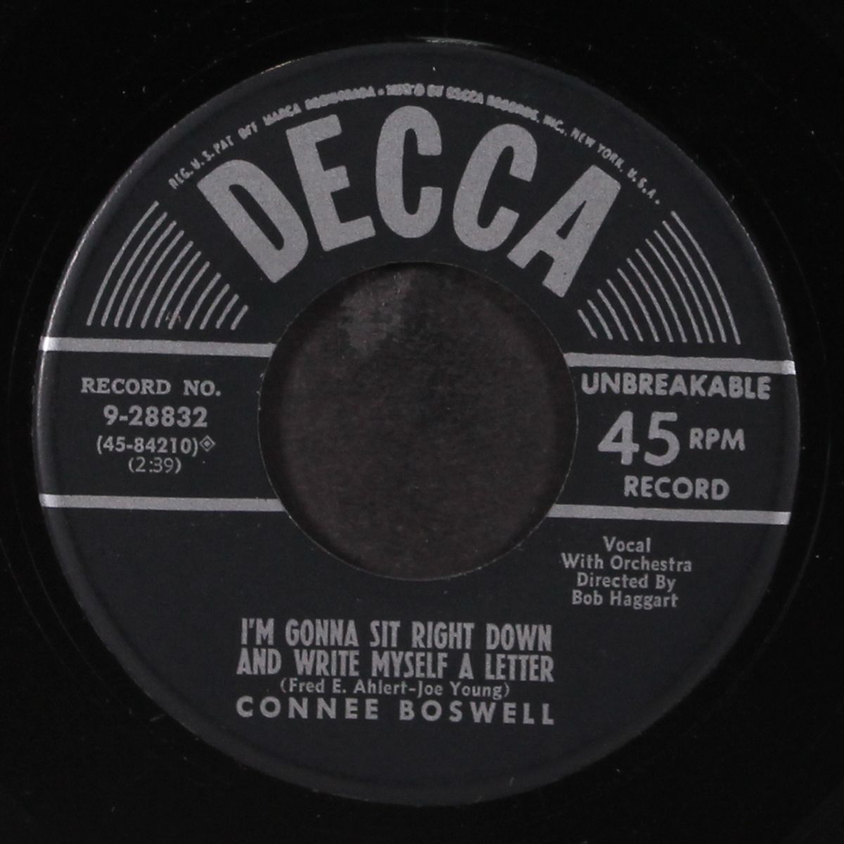 you need some lovin' / i'm gonna sit right down and write myself a let by CONNEE BOSWELL