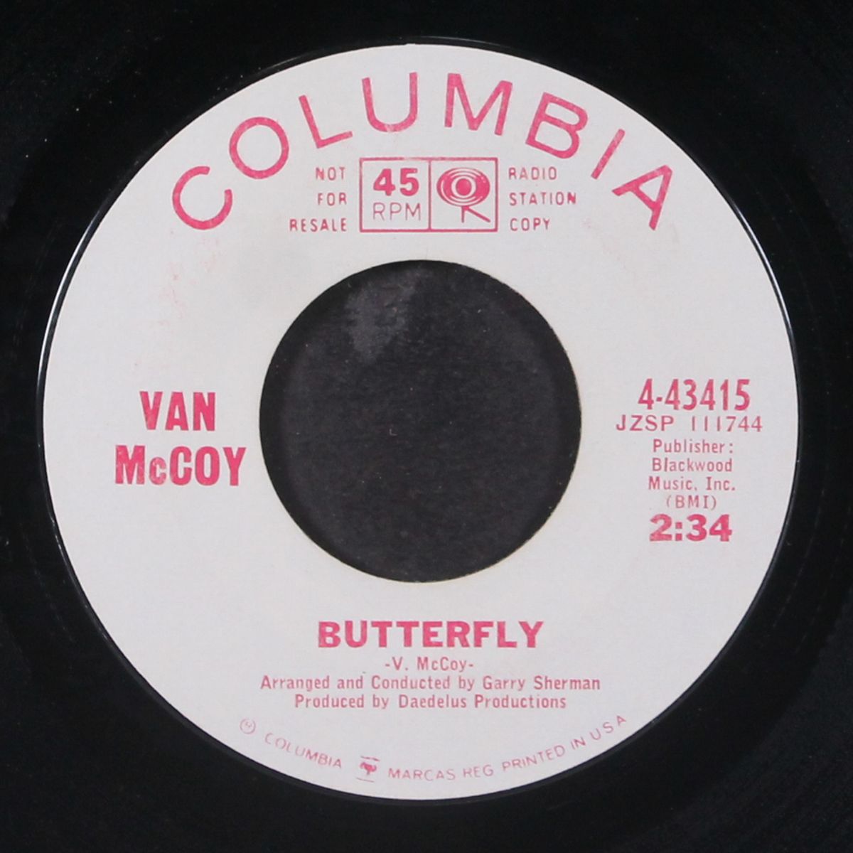 butterfly / keep loving me by VAN MCCOY