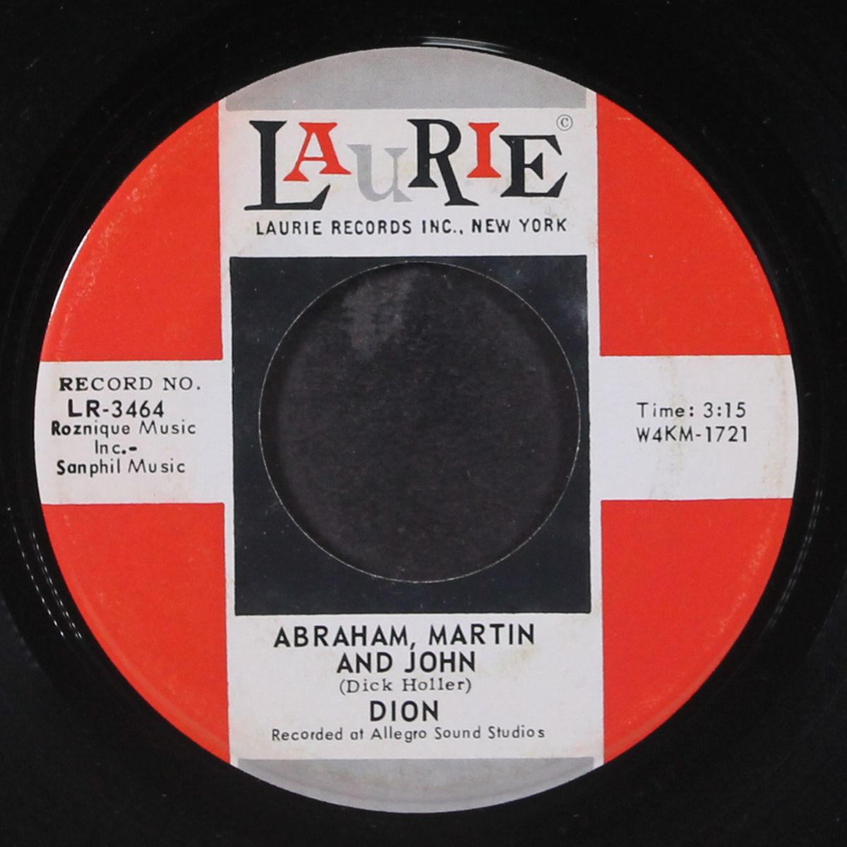 abraham, martin and john / daddy rollin' by DION