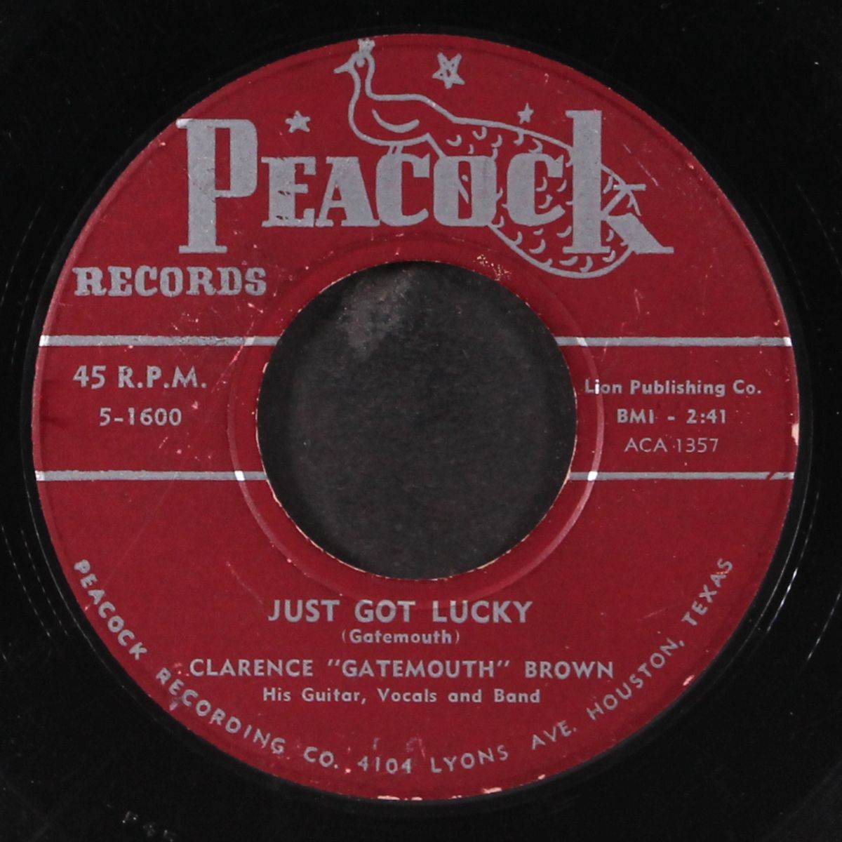 baby take it easy / just go lucky by CLARENCE 'GATEMOUTH' BROWN