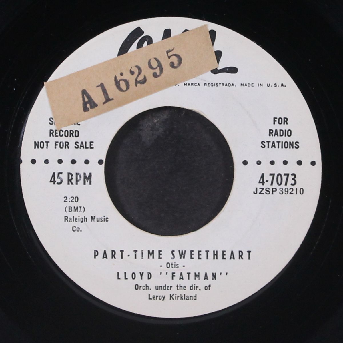 where you been? / part-time sweetheart by LLOYD FATMAN