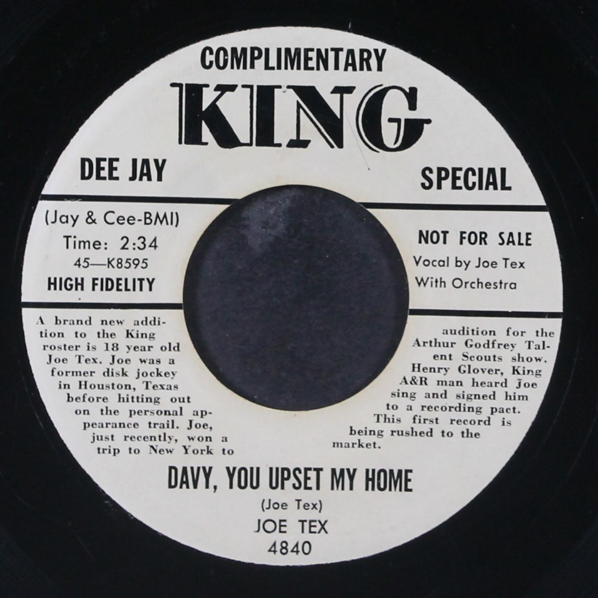 come in this house / davy, you upset my home by JOE TEX
