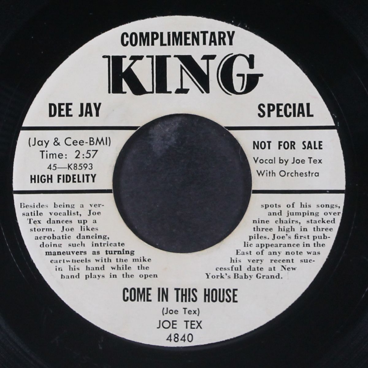 come in this house / davy, you upset my home by JOE TEX