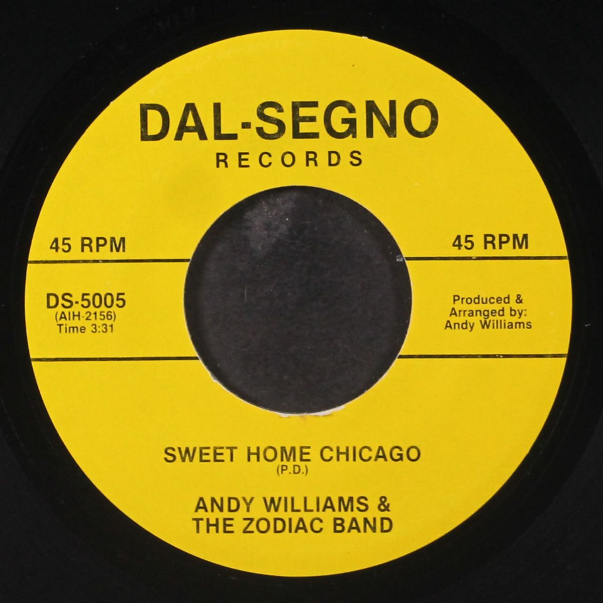 i'll play the blues for you / sweet home chicago by ANDY WILLIAMS & ZODIAC BAND