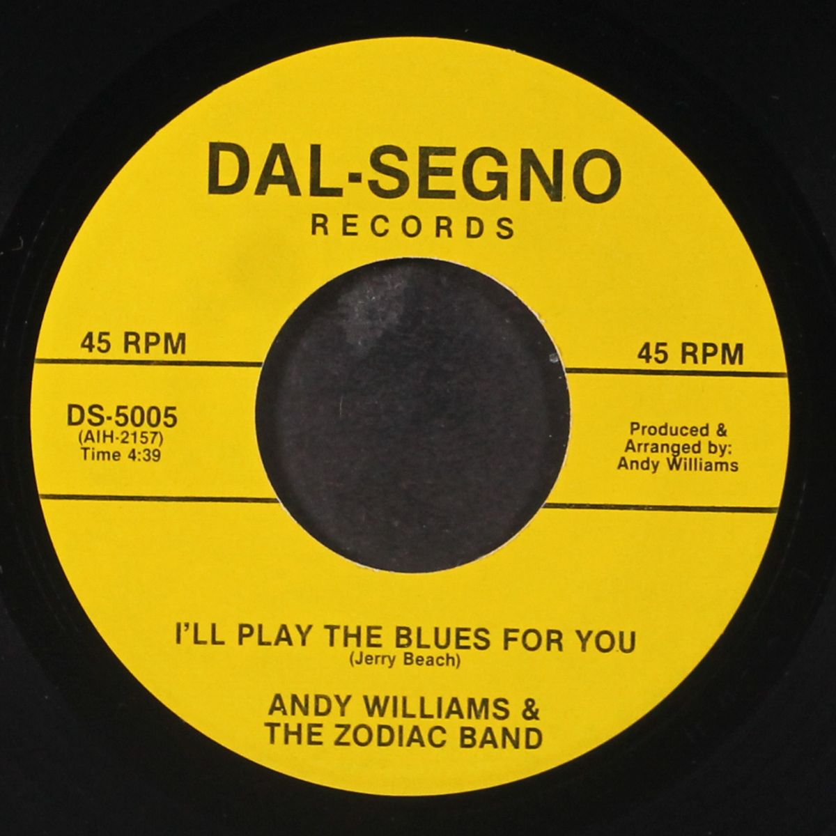 i'll play the blues for you / sweet home chicago by ANDY WILLIAMS & ZODIAC BAND