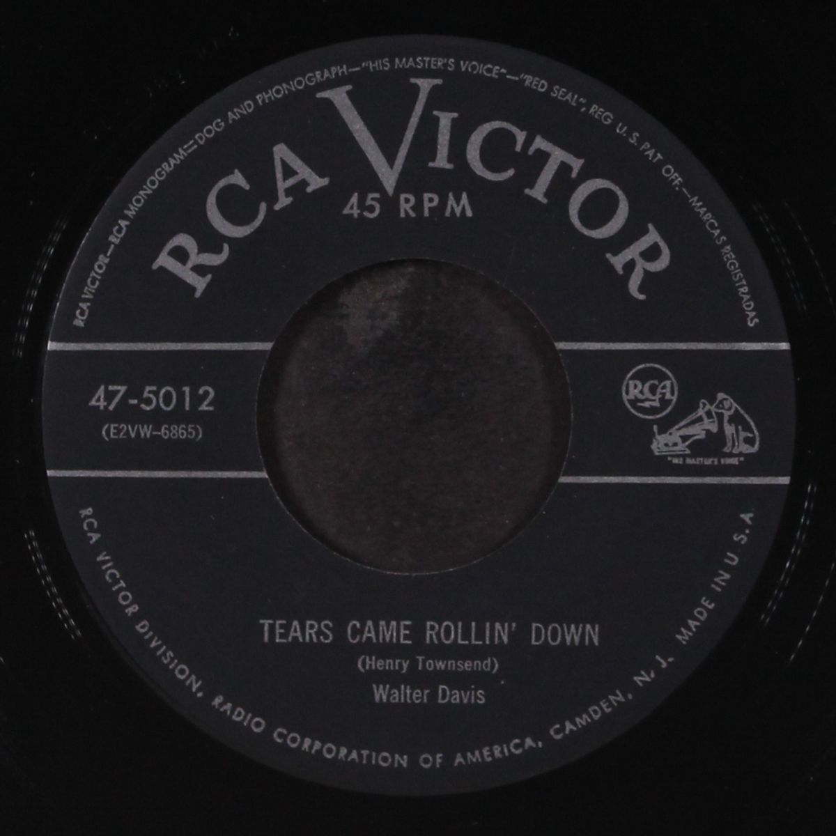 tears came rollin' down / you make my world so bright by WALTER DAVIS