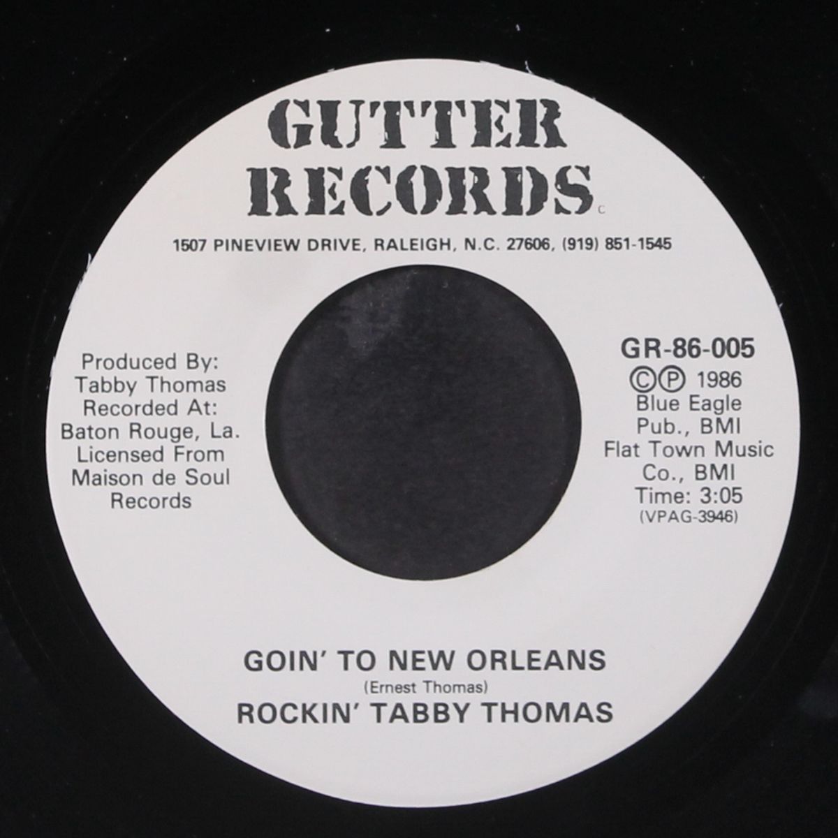 i wanna rock you / goin' to new orleans by ROCKIN' TABBY THOMAS