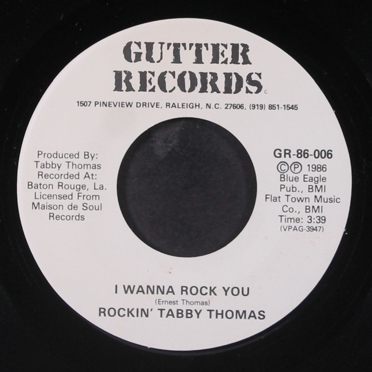 i wanna rock you / goin' to new orleans by ROCKIN' TABBY THOMAS