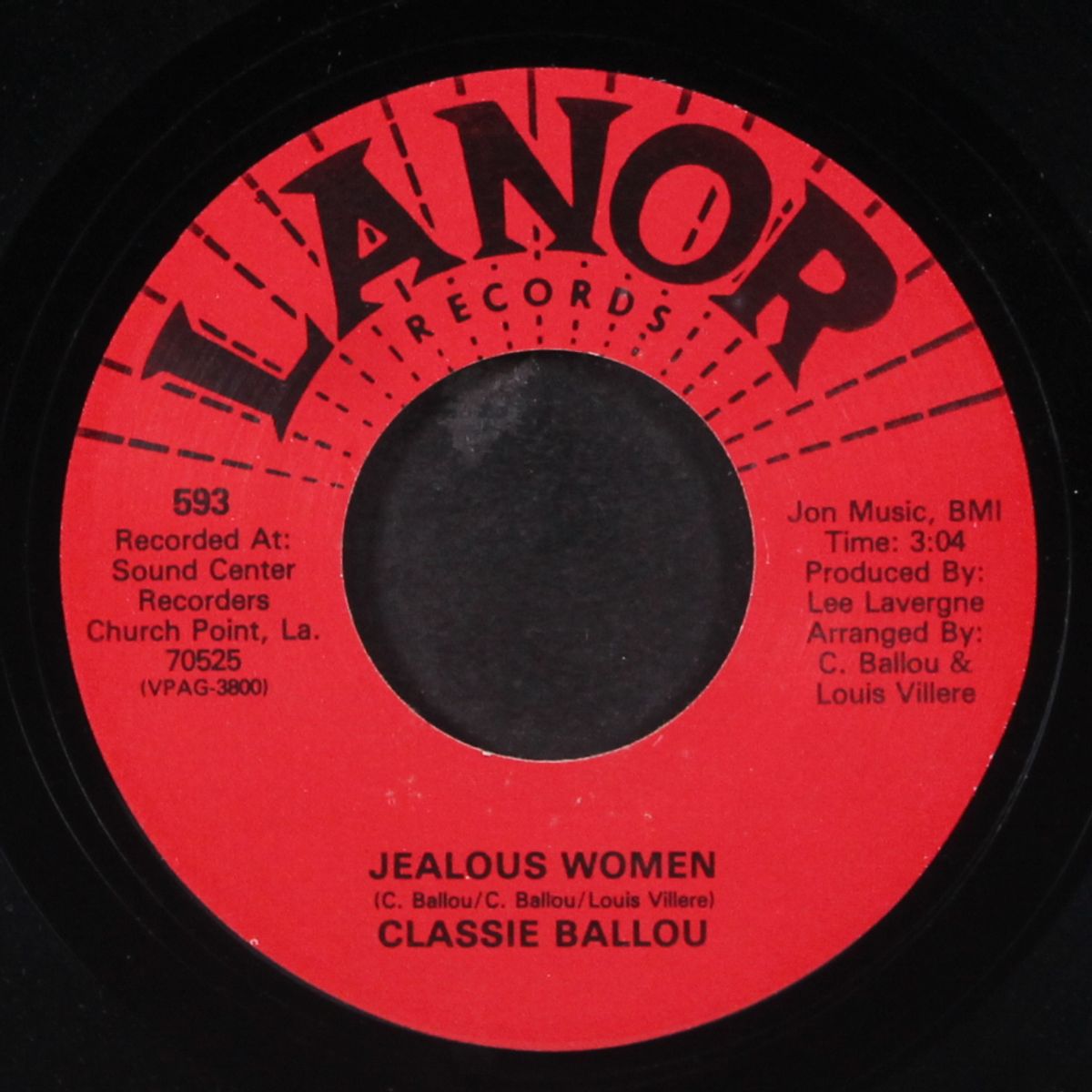 all night man / jealous woman by CLASSIE BALLOU