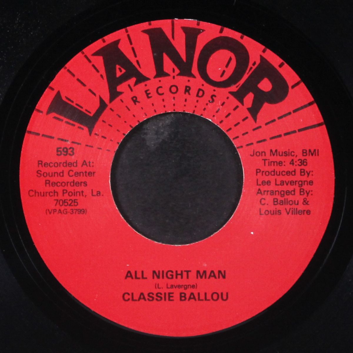 all night man / jealous woman by CLASSIE BALLOU