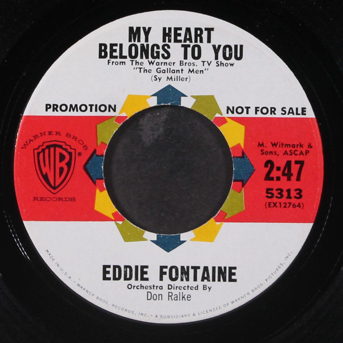 i'm gonna settle down / my heart belongs to you by EDDIE FONTAINE