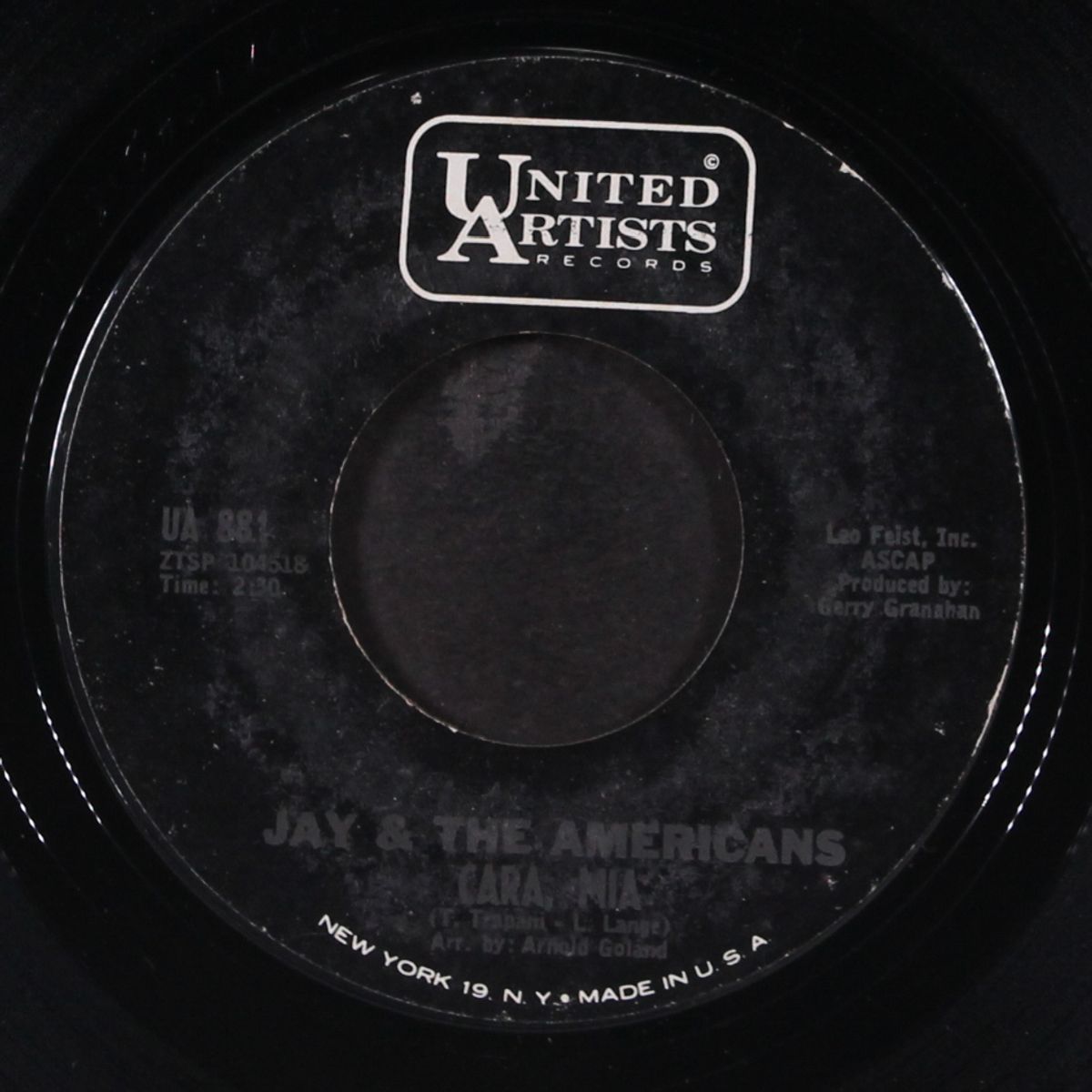 cara-mia / when it's all over by JAY & AMERICANS