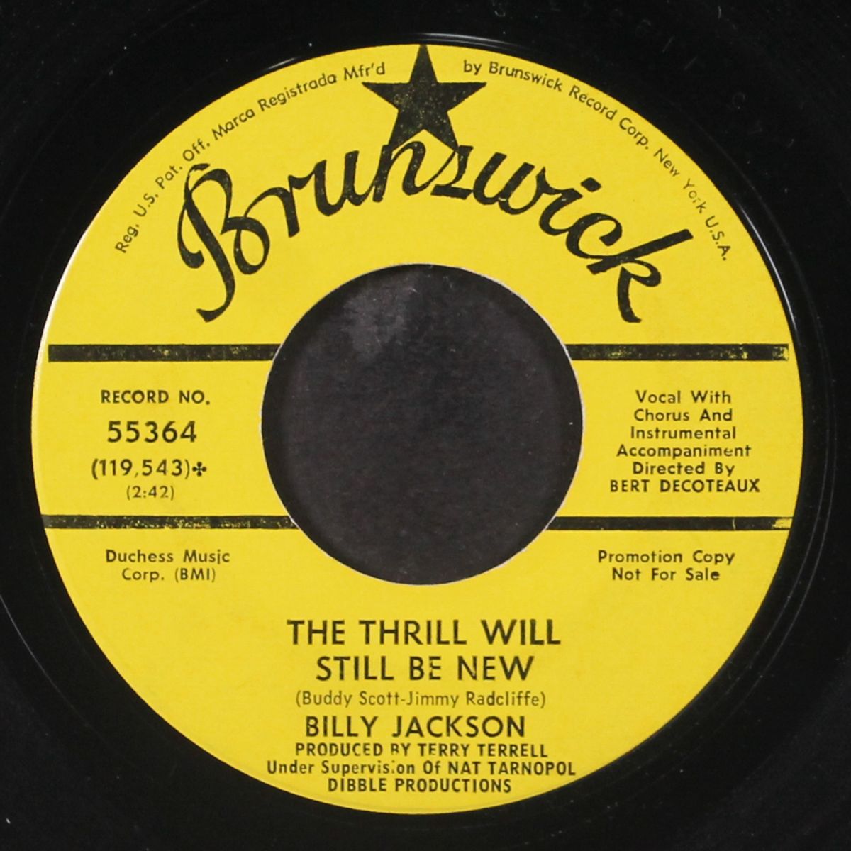 t.c.b. / the thrill will still be new by BILLY JACKSON