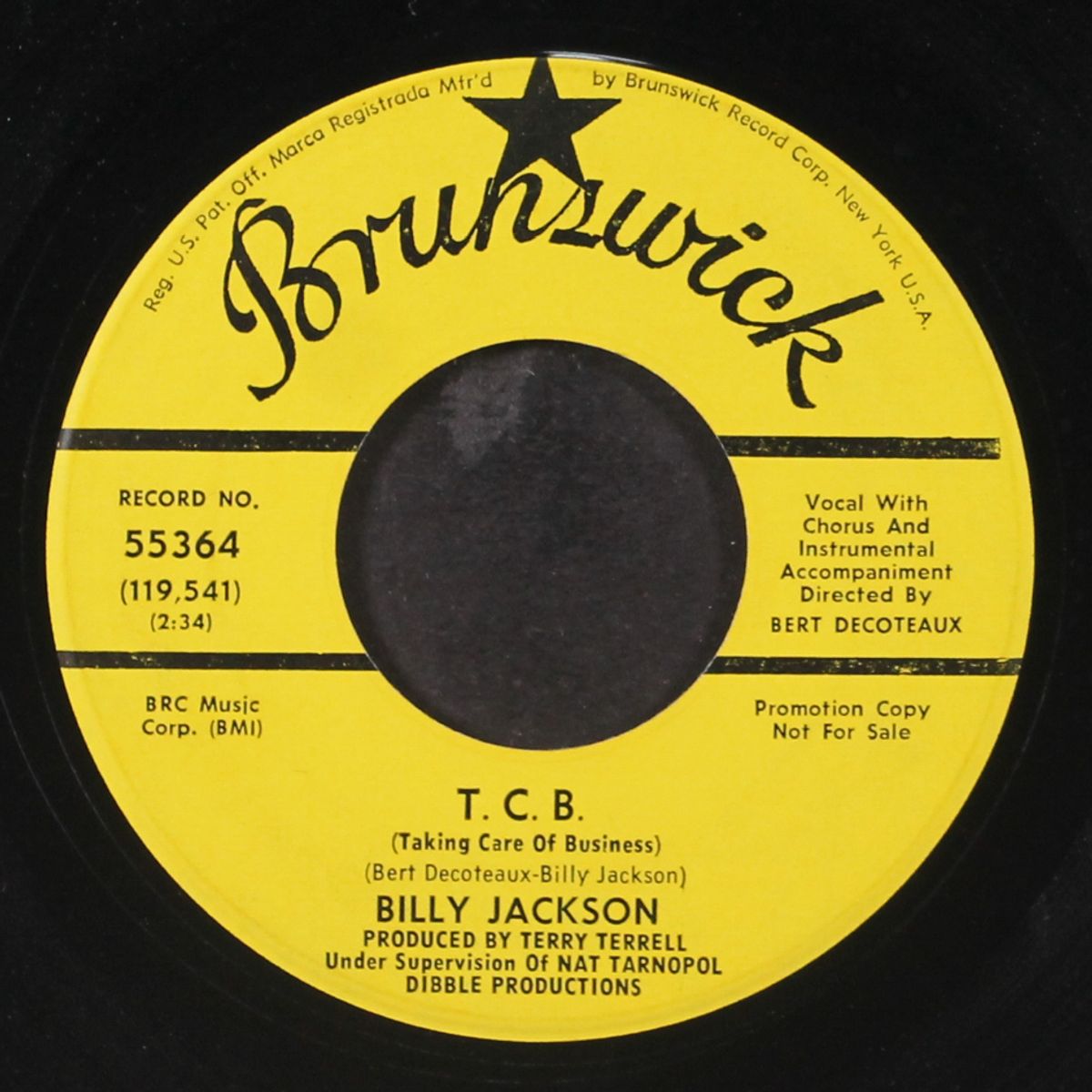 t.c.b. / the thrill will still be new by BILLY JACKSON