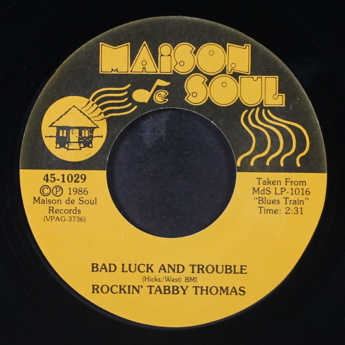 i can't hold out / bad luck and trouble by ROCKIN' TABBY THOMAS