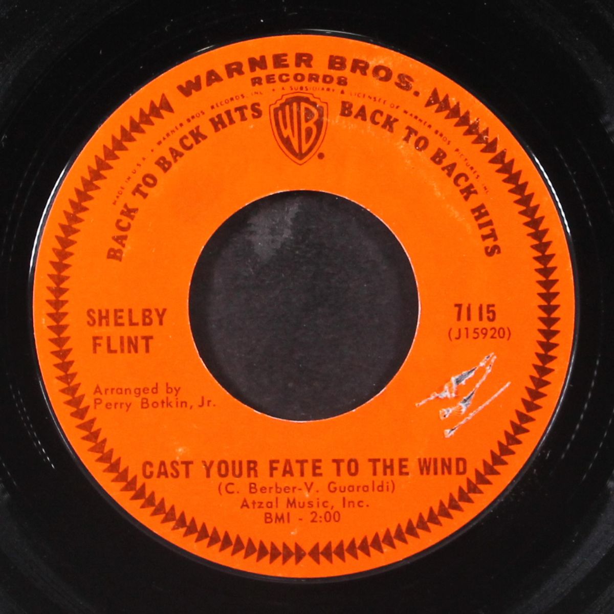 angel on my shoulder / cast you fate to the wind by SHEBLY FLINT