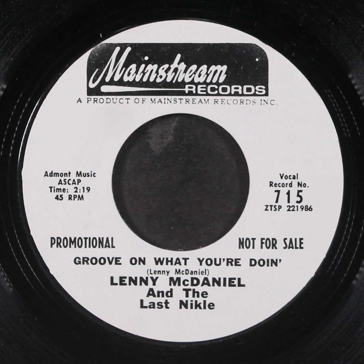 groove on what you're doin' / same by LENNY MCDANIEL & LAST NIKLE