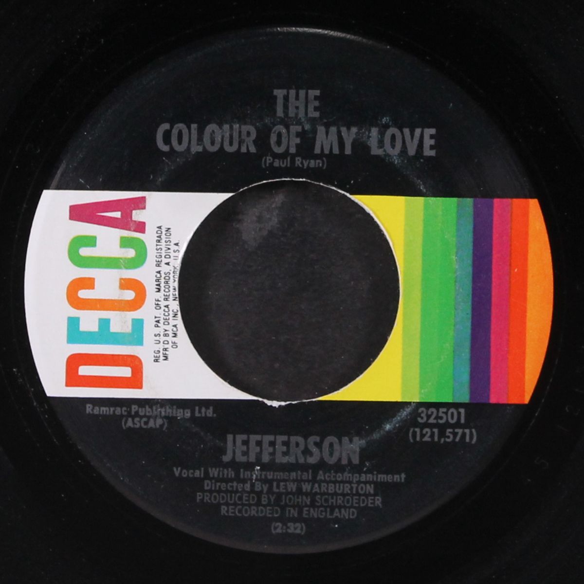 the colour of my love / look no further by JEFFERSON
