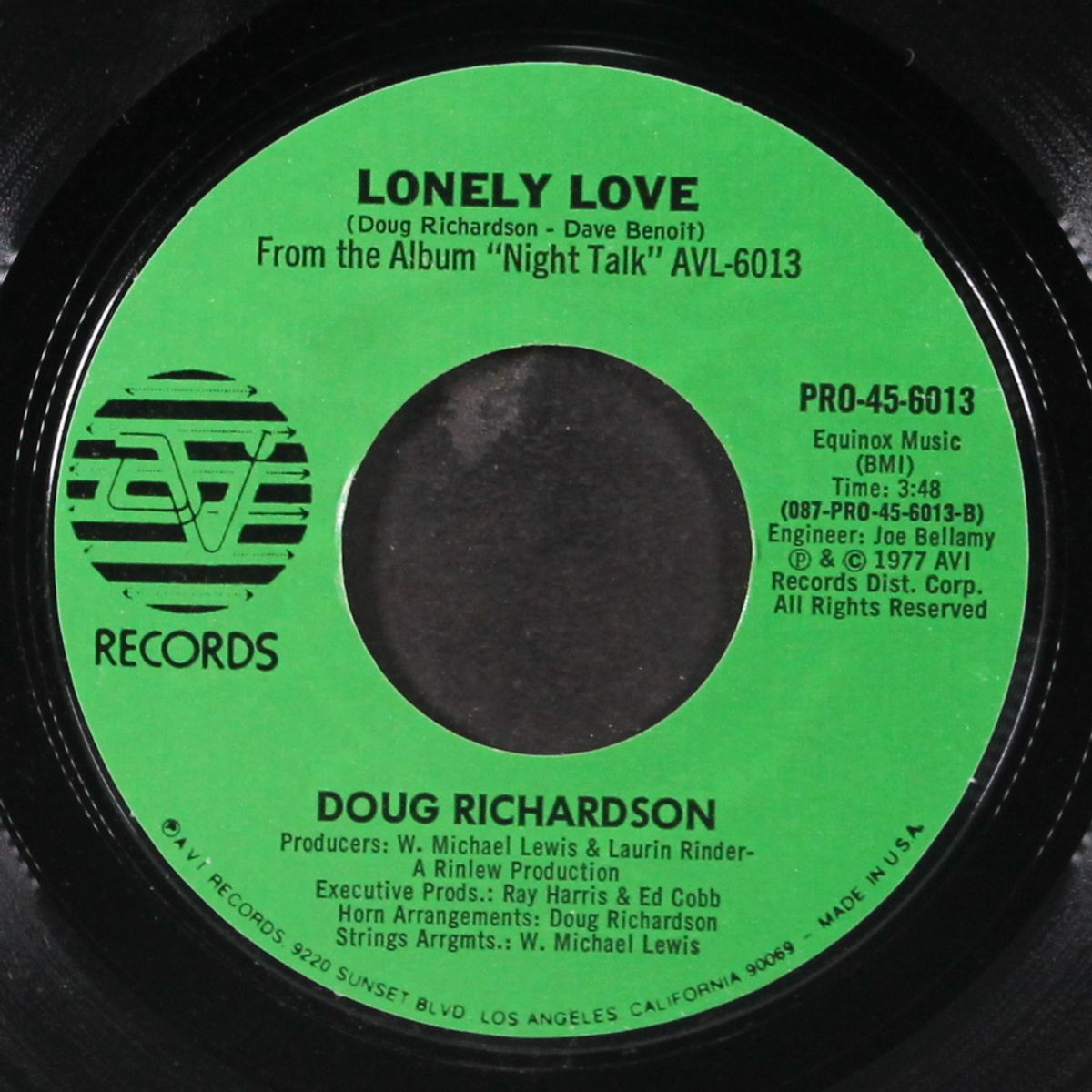 night talk / lonely love by DOUG RICHARDSON