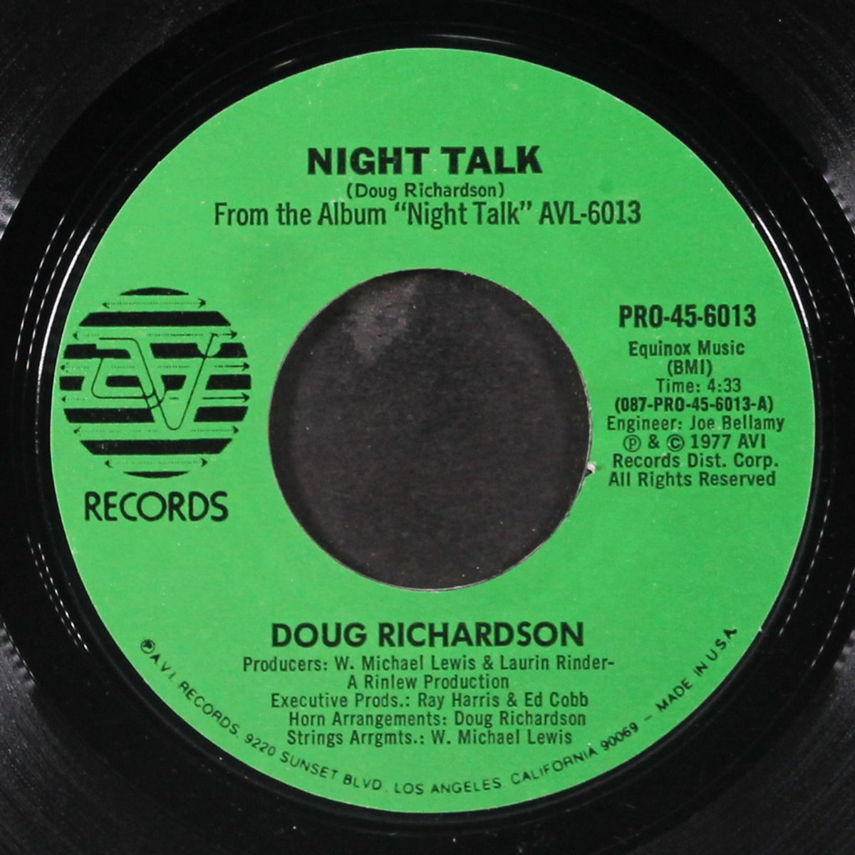 night talk / lonely love by DOUG RICHARDSON