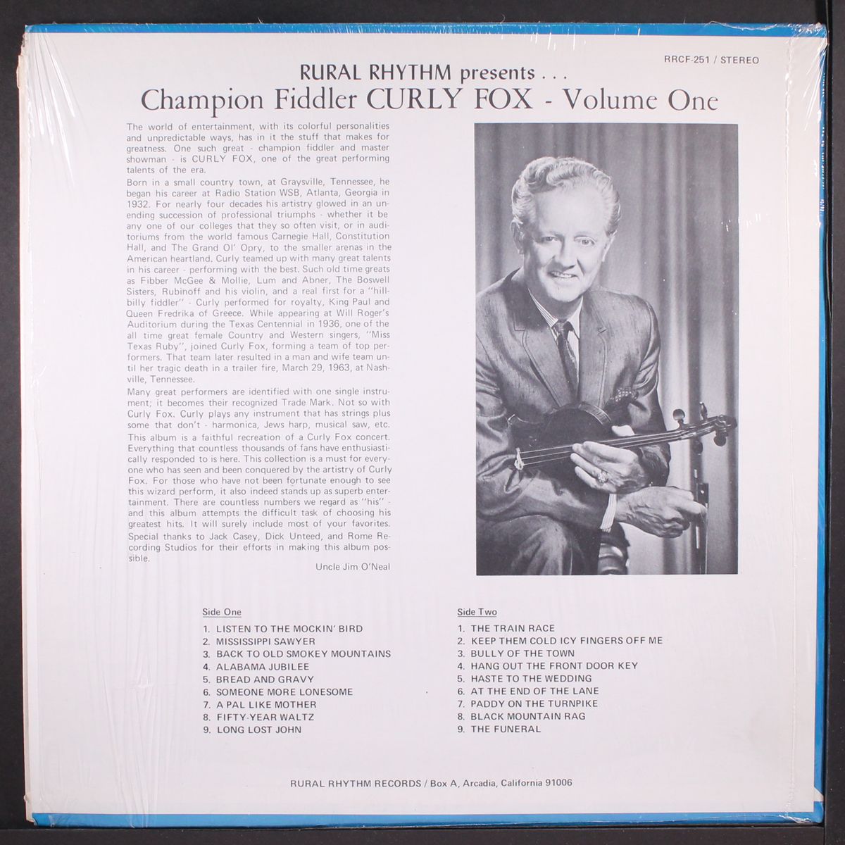 champion fiddler, vol. 1 by CURLY FOX