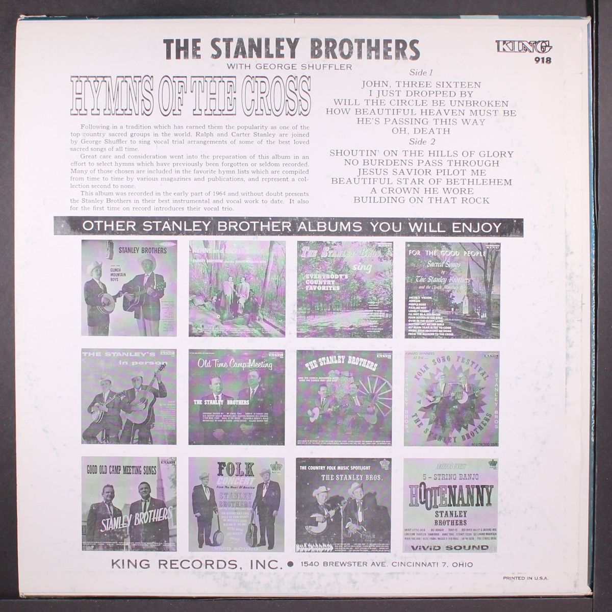 hymns of the cross by STANLEY BROTHERS