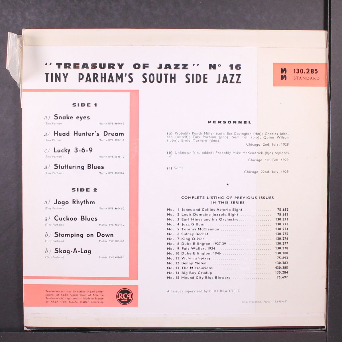 tiny parham's south side jazz by TINY PARHAM