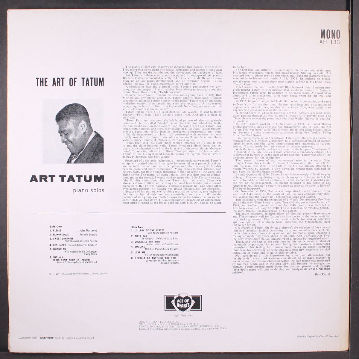 the art of tatum by ART TATUM