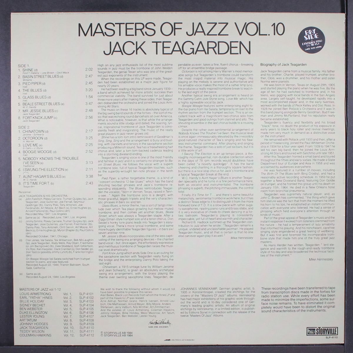 master of jazz by JACK TEAGARDEN