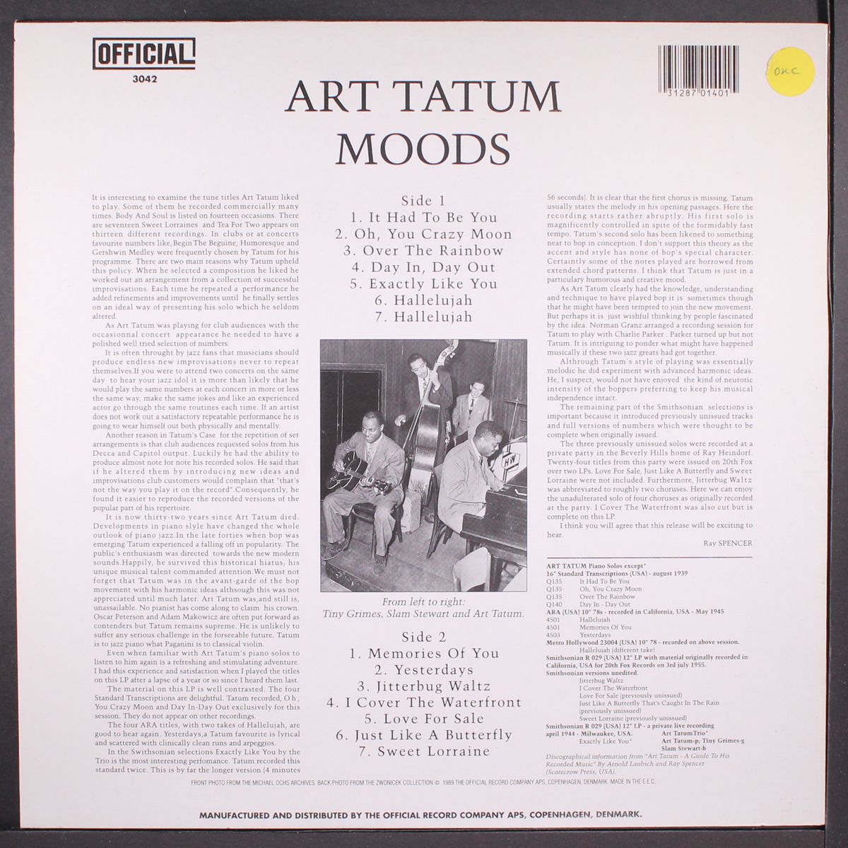 moods by ART TATUM