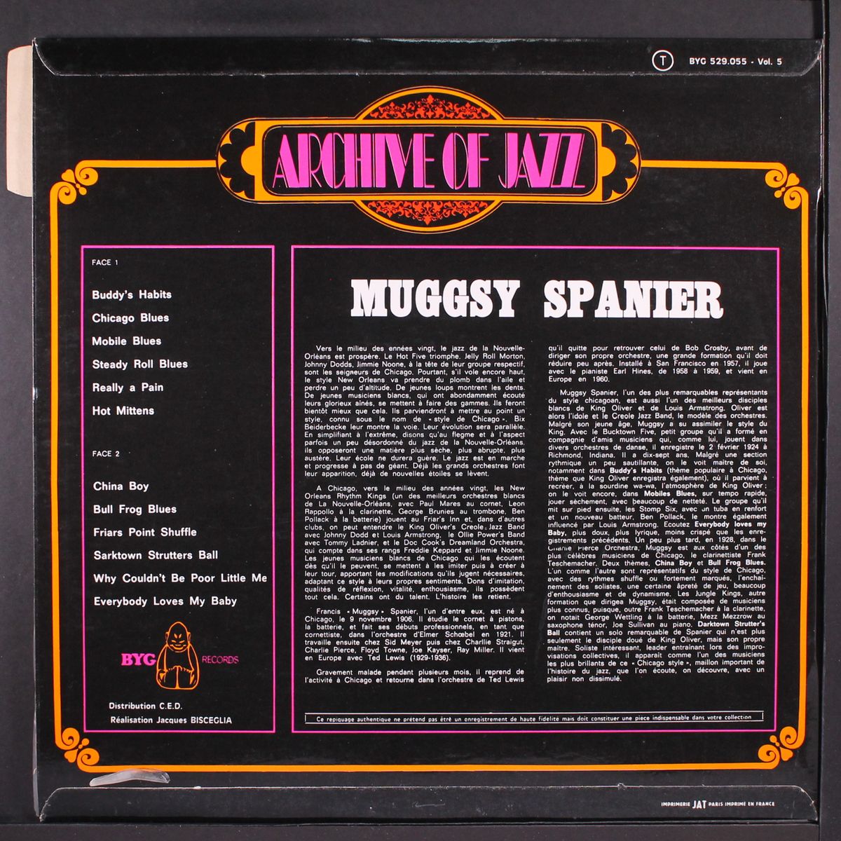 archive of jazz, vol. 5 by MUGGSY SPANIER