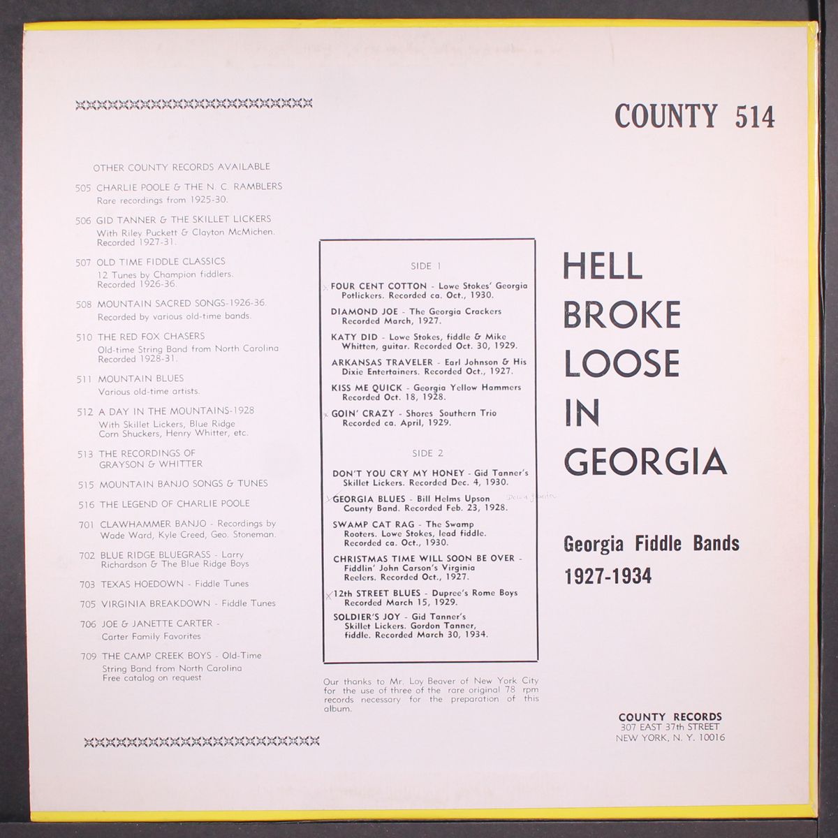 hell broke loose in georgia; georgia fiddle bands, 1927-1934 by VARIOUS
