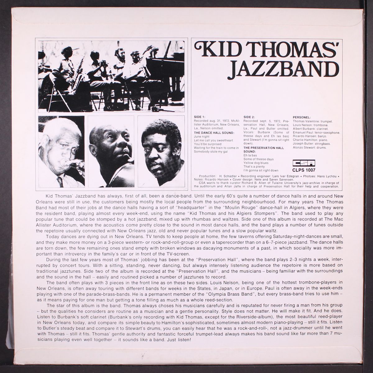 kid thomas' jazzband by KID THOMAS