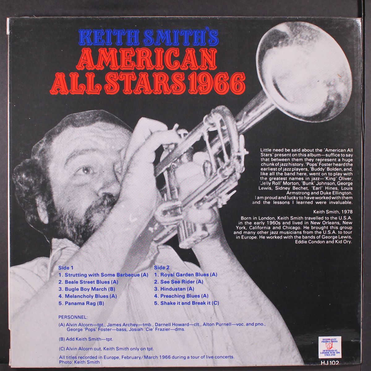 keith smith's american all stars 1966 by KEITH SMITH