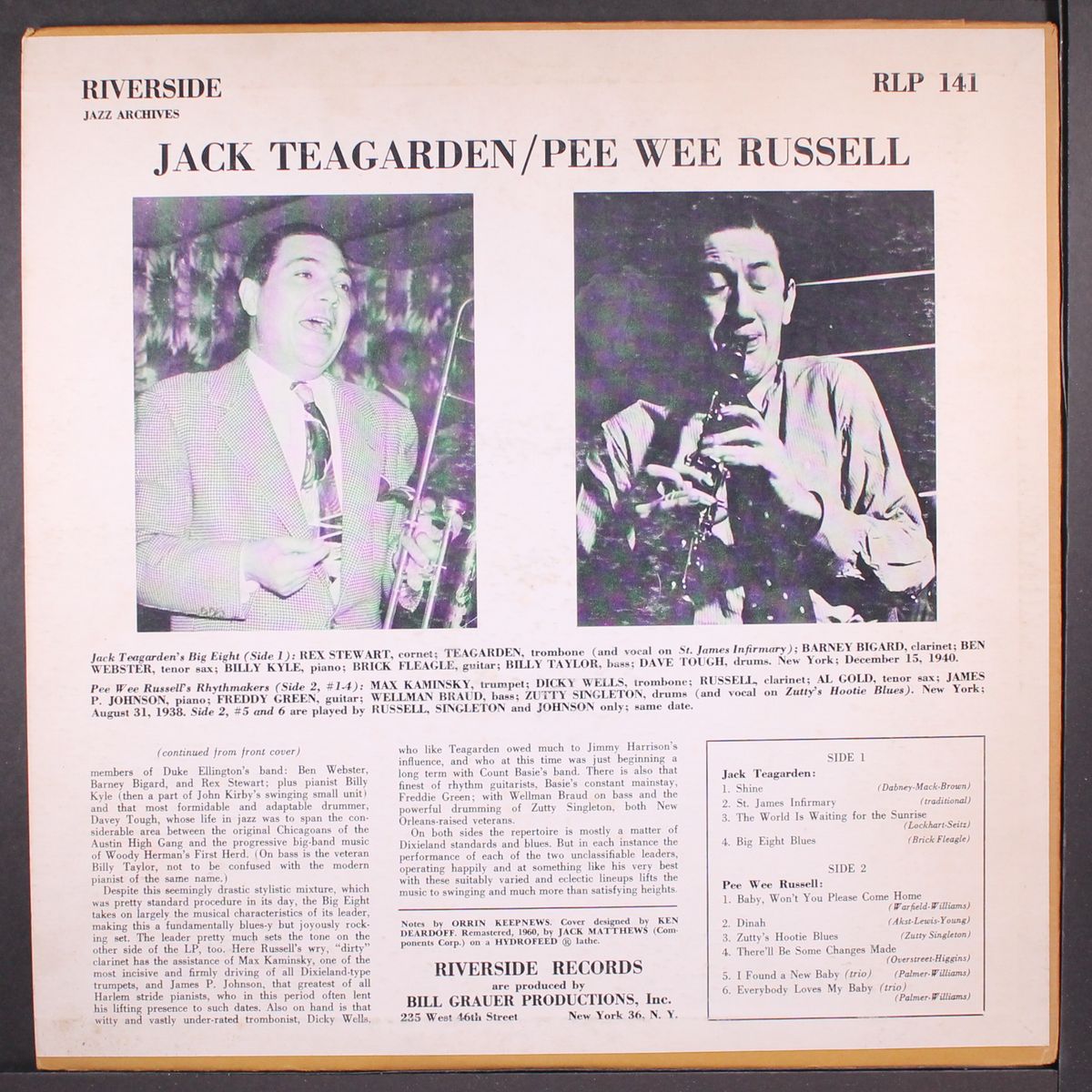 jack teagarden's big eight!, pee wee russell's rhythmakers by JACK TEAGARDEN / PEE WEE RUSSELL