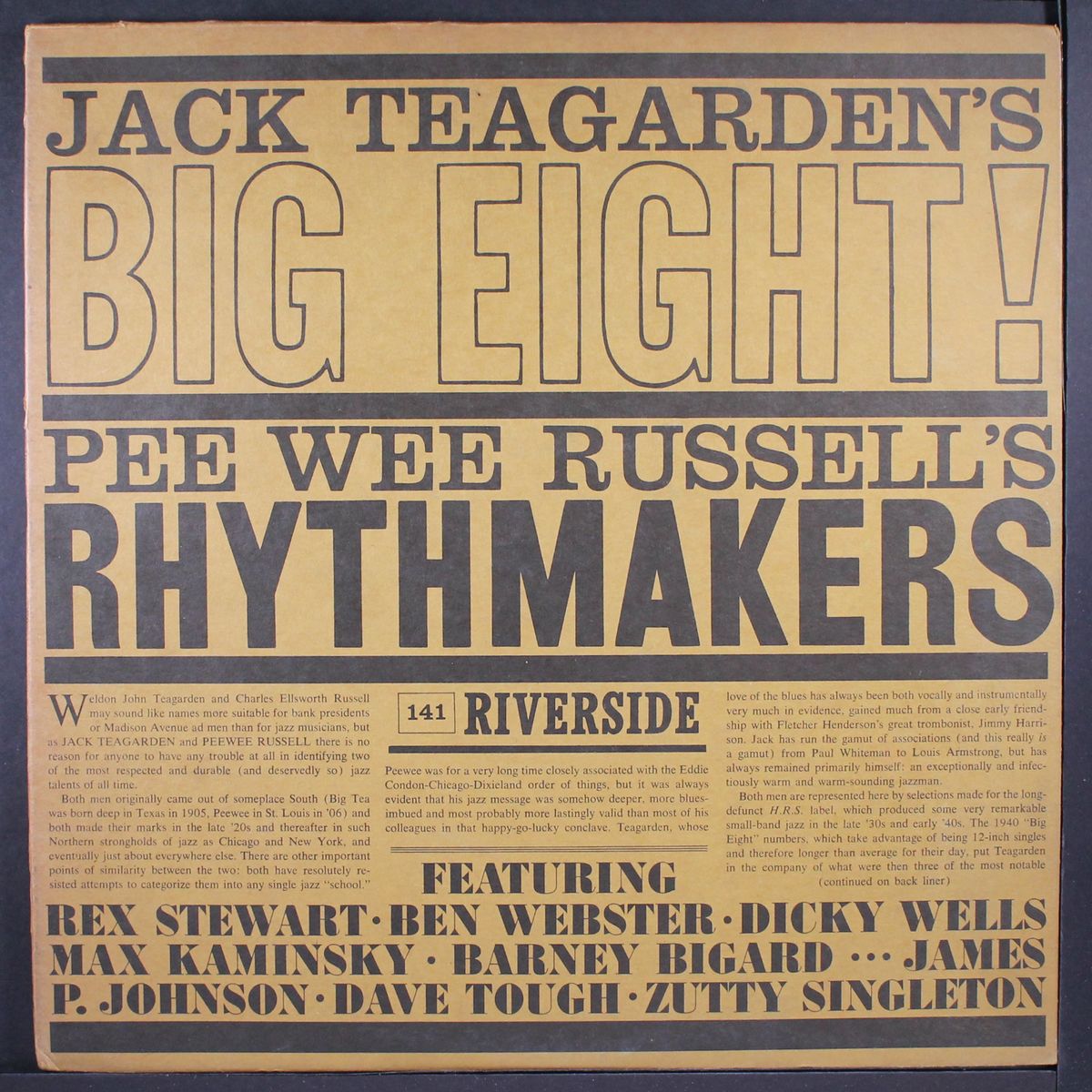 jack teagarden's big eight!, pee wee russell's rhythmakers by JACK TEAGARDEN / PEE WEE RUSSELL